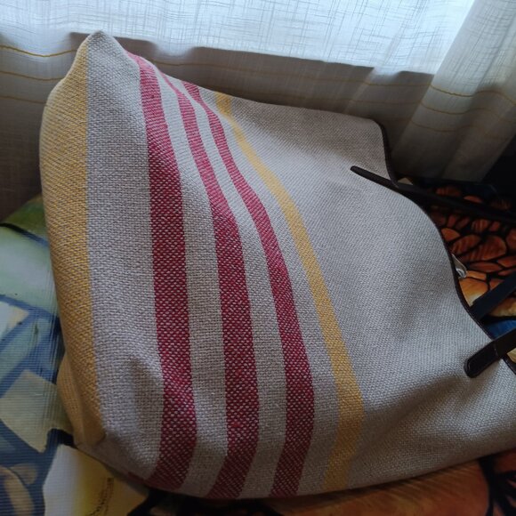 NWT Made in USA Family Mill Woven Cotton Carryall Tote Bag - Picture 4 of 15